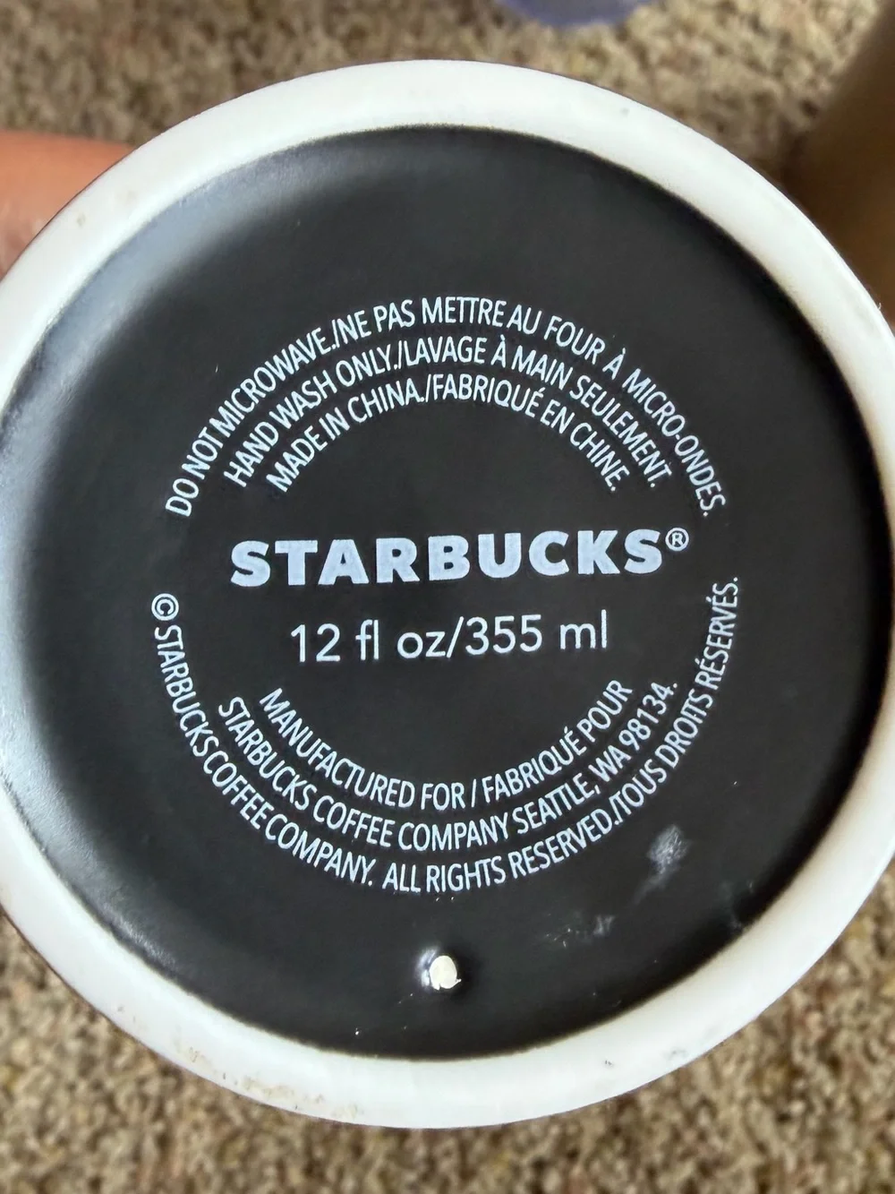 Starbucks Stainless Steel Black Travel Tumbler - Insulated Coffee Cup
